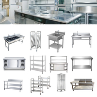 Peralatan Dapur Komersial Stainless Steel 201/304 Solusi Proyek Satu Atap untuk Hotel dan Restoran Peralatan Restoran