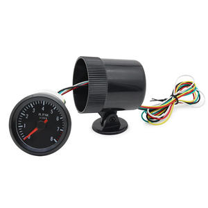 Nouveau tachymètre de voiture de 2 pouces (52 mm), 0-8000 tr/min, analogique, boîtier noir avec LED blanche pour voitures à essence de 1 à 8 cylindres, garantie de 3 ans - Product Image 4