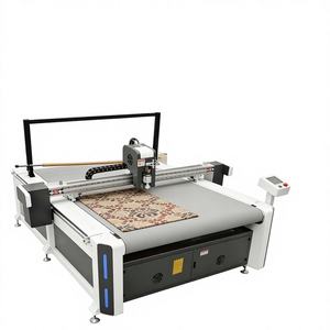 Machine de découpe semi-automatique REMEYA pour échantillons textiles et moteurs, avec table à couteau droit - Product Image 1