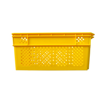 Caisse de transport rectangulaire en plastique pour légumes et fruits, grande boîte de rangement pour déménagement