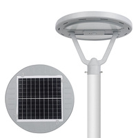 Lampadaires LED intelligents en aluminium IP66 activés par capteur radar, alimentés par énergie solaire et courant alternatif, pour jardins