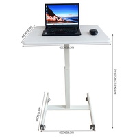 Bureau à domicile, école, bureau debout, hauteur réglable, portable, roulant, sur roulettes, bureau réglable