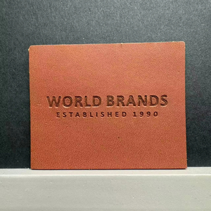 Chine Usine Vendeur Bon Prix Sacs En Cuir Patchs En Cuir PU Patch Étiquette En Relief pour Produits En Cuir Personnalisés - Product Image 2