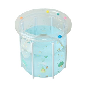 <span class=keywords><strong>Bañera</strong></span> inflable de plástico transparente para bebé, piscina de baño para bebé, piscina inflable transparente para bebé, adecuada para uso doméstico - Product Image 1