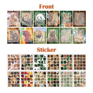 Livres de collage numérique <span class=keywords><strong>avec</strong></span> puzzles, livres de peinture autocollants animaux marins <span class=keywords><strong>avec</strong></span> adhésif repositionnable pour kit d'artisanat DIY pour enfants - Product Image 1