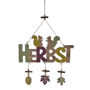 Legno Decorazioni Cantiere Lettera "HERBST" Decorazione Amore Fatto A Mano Appeso A Parete - Product Image 1