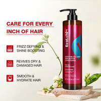EcoLchi OEM sampo dan kondisioner, masker rambut kolagen Keratin minyak Argan organik Label pribadi bebas sulfat