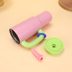 Vaso Térmico de 1200 ml, Acero Inoxidable 304, con Asa, para Auto, Doble Capa, Aislamiento al Vacío, Portátil, Color Macaron - Product Image 3