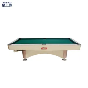 Dunia Cina Terbuka Hot Penjualan Meja Biliar Asli XW138-9B 9-Ball Star 9ft Meja Biliar Kolam Renang Meja Biliar dari Xingpai