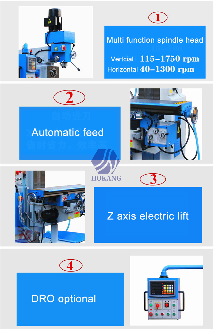 ZX6350 Bridge Port Knee Type Milling Drilling Machine