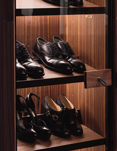 Armoires de chambre à coucher en bois sur mesure, vente directe d'usine, design populaire 2025, armoire à vêtements brune pour appartement - Product Image 3