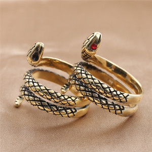 Snake <b>Ring</b> Stainless Steel Men's Punk Style Animal Shape Geometric Design Gift Jewelry 24048 - Product Image 1