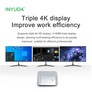 INYUDA Intel Celeron N100 <strong>Mini</strong> Pc 2* LAN 3*HDM I 3*<strong>USB</strong> Windows OS Portable Pocket Office Home <strong>Mini</strong> <strong>Computer</strong> - Product Image 6