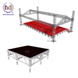 Event Platform With Adjustable Height Aluminum Assemble Portable Platform Stage For Outdoor Events