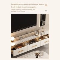 Dernier modèle de meuble de salon bas prix Table de télévision carrée en pierre frittée support TV de luxe armoire avec rangement pour la maison