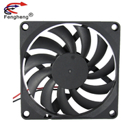 Ventilateur industriel 8010, 80x80x10mm, 12v, 24v, pour armoire de Distribution, courant continu