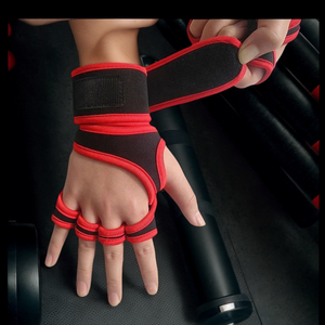 Guantes de Levantamiento de Pesas Ventilados con Protección para la Palma y Logotipo Personalizado, Guantes de Gimnasio Acolchados Gruesos para Entrenamiento - Product Image 3
