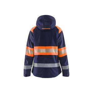 BLAKLADER - 443019778953XXXL Women’s <b>Hi</b>-<b>Vis</b> Shell <b>jacket</b> Navy blue/<b>Orange</b> - EAN 7330509855508 <b>HI</b>-<b>VIS</b> WORKWEAR - Product Image 2