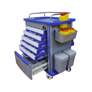 Hospital Trolley Multi-Function Plastic ABS Medicine Delivery Cart Large 750x480x950mm With 4 Castors - Product Image 4