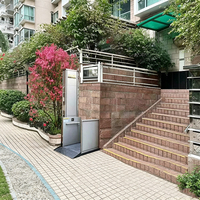 Höhenverstellbare, barrierefreie Hebevorrichtung für Treppen, geeignet für Menschen mit Mobilitätseinschränkungen, Rollstuhllift