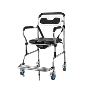 Multifunctional <b>commode</b> <b>chair</b>, household indoor portable toilet, pushable and sitable, <b>commode</b> <b>chair</b>, shower <b>chair</b>, for the - Product Image 3