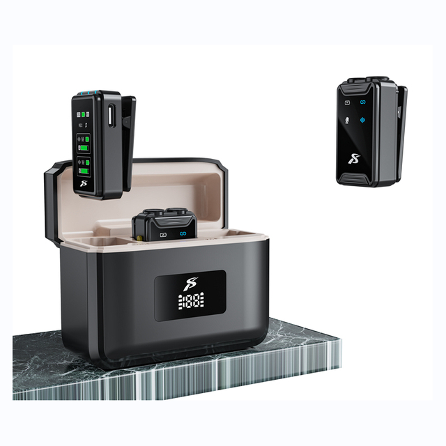 High Quality Professional Wireless Condenser Lavalier Lapel Microphone System 2.4Ghz SX24 C Noise Cancelling Conference