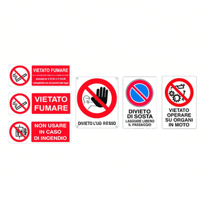 Juego de Señales de Prohibición de Fuego y Seguridad TTAKE con Prohibición de Fumar, Prohibición de Entrada, Prohibición de Estacionamiento y Restricciones de Operación - Product Image 3