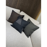 Coussin décoratif chic à motif géométrique abstrait, coussin moelleux pour canapé, style minimaliste, chambre à coucher, hôtel