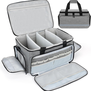 Bolsa de Viaje Médica Portátil, Bolsa de Almacenamiento para Enfermeras a Domicilio, Botiquín de Primeros Auxilios Vacío con Divisor Desmontable, Impermeable, para Estudiantes de Enfermería - Product Image 1