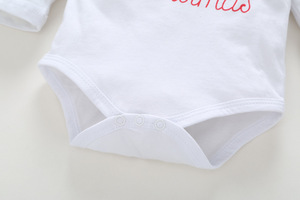 Vêtements de Noël pour enfants, ensembles pas chers, combinaison de Noël pour bébé unisexe, combinaison en coton biologique, vente en gros - Product Image 4