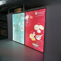 Boîte à lumière LED ultra-mince personnalisable, panneau de menu rectangulaire, fonction de suspension magnétique, affichage pour restaurant, magasin, centre commercial, utilisation professionnelle