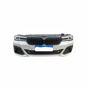 Pour 2021-2023 <span class=keywords><strong>BMW</strong></span> Série 5 G30 Ensemble de pare-chocs avant d'occasion de haute qualité avec calandre, capteurs de stationnement de ventilateur de radiateur et phares - Product Image 1