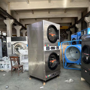 Coin Operated <strong>Stack</strong> <strong>Washer</strong> And <strong>Dryer</strong> Or Double <strong>Dryers</strong> Commercial Laundry Equipment For Laundromat - Product Image 4