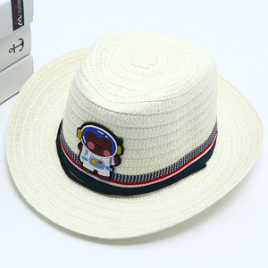 <span class=keywords><strong>Sombrero</strong></span> <span class=keywords><strong>de</strong></span> paja con protección solar <span class=keywords><strong>de</strong></span> verano para niños, <span class=keywords><strong>sombrero</strong></span> <span class=keywords><strong>de</strong></span> playa pequeño <span class=keywords><strong>de</strong></span> dibujos animados para niños y niñas, Material <span class=keywords><strong>de</strong></span> rafia informal, estilo Jazz para bebés, venta al por mayor - Product Image 5