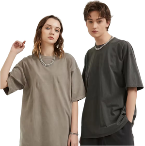 Camiseta Básica al por Mayor con Logotipo Personalizado Bordado, Cuello Redondo, Negra, de Alta Calidad, 100% Algodón Orgánico, Talla Grande, Lisa, para Hombre - Product Image 1