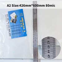 Pochettes de plastification thermique PET A2 80 microns, souples et hydrosolubles