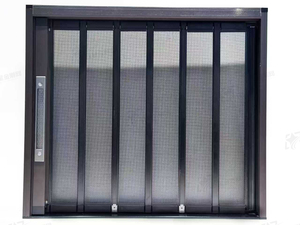 Porte pliante en aluminium pleine résistance aux griffes des animaux, type plat, fabrication en usine, maille perforée pour la <span class=keywords><strong>ventilation</strong></span> - Product Image 2