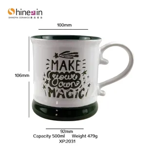 Custom coffee porcelain cups and saucers set novelty custom mugs ceramic souvenirs mugs sublimation ceramic 11oz