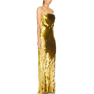 Nuevo Vestido de Noche Elegante de Alta Calidad para Mujer, Sexy, con Tirantes Finos, Cintura Delgada, Brillante, Elegante, de Satén, Ajustado al Cuerpo - Product Image 2