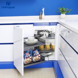 Unihopper <strong>Kitchen</strong> Cabinet <strong>Storage</strong> Soft Closing Sliding <strong>Pull</strong> <strong>Out</strong> Glass Magic <strong>Corner</strong> - Product Image 2
