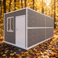 Maison conteneur pliable, préfabriquée, modulaire, portable, extensible, en kit, mobile, mini-maison, pour camp minier, maison de garde, auberge de travailleurs