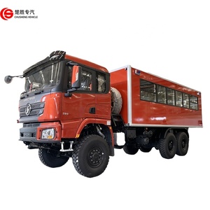 Camión de autobús Shacman X3000 6x6, uso minero, transporte de pasajeros, camiones todoterreno personalizados, camión transportador de personal - Product Image 1