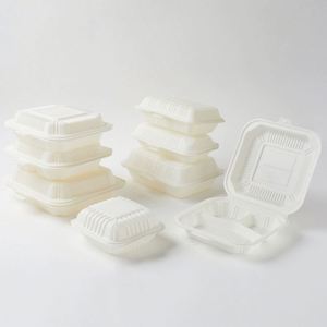 Boîte en plastique d'amidon de maïs pour livraison de poulet frit à emporter, impression personnalisée, vente chaude - Product Image 2