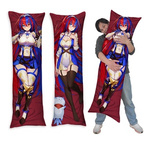 Fodera per cuscino Dakimakura con cerniera, in tessuto effetto pelle di pesca, con stampa anime e cartoni animati, vendita calda all'ingrosso - Product Image 1