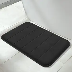 Soft and comfortable Extra Water Absorption bath mat machine washable anti slip Memory Foam Bathroom Mat area rug