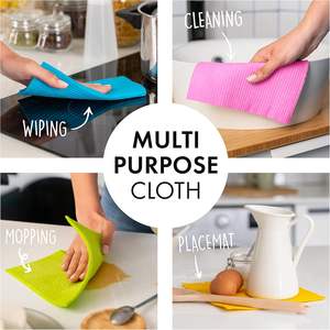 Torchon à vaisselle suédois promotionnel à bas prix OEM torchons à vaisselle en éponge de cellulose - Product Image 5