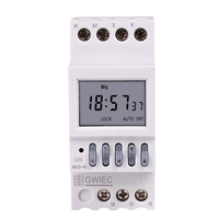 Nouveau Din Rail Mini interrupteur de temps numérique relais minuterie contrôle 2 fils hebdomadaire 7 jours Programmable AC 220V 230V 12V 24V 48V 16A 30A