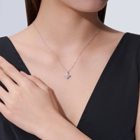 Ensemble de bijoux trèfle à quatre feuilles en argent S925, exclusivité boutique, moissanite VVS1 certifiée GRA, ensemble de bijoux tendance