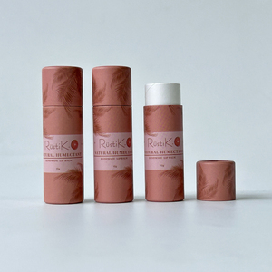 หลอดกระดาษแบบดันขึ้นได้สำหรับภาชนะบรรจุยาระงับกลิ่นกายหลอดลิปบาล์มที่ย่อยสลายได้ตามธรรมชาติทำด้วยมือ - Product Image 4