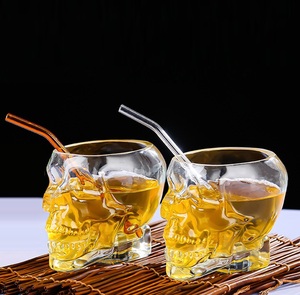 Wholesale <strong>Skulled</strong> Shape <strong>Bottle</strong> Vodka <strong>Bottle</strong> Factory Direct Sales 750ml Spirit Vodka <strong>Glass</strong> <strong>Bottle</strong> for Alcoholic Beverages - Product Image 5